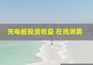 充电桩投资收益 在线测算